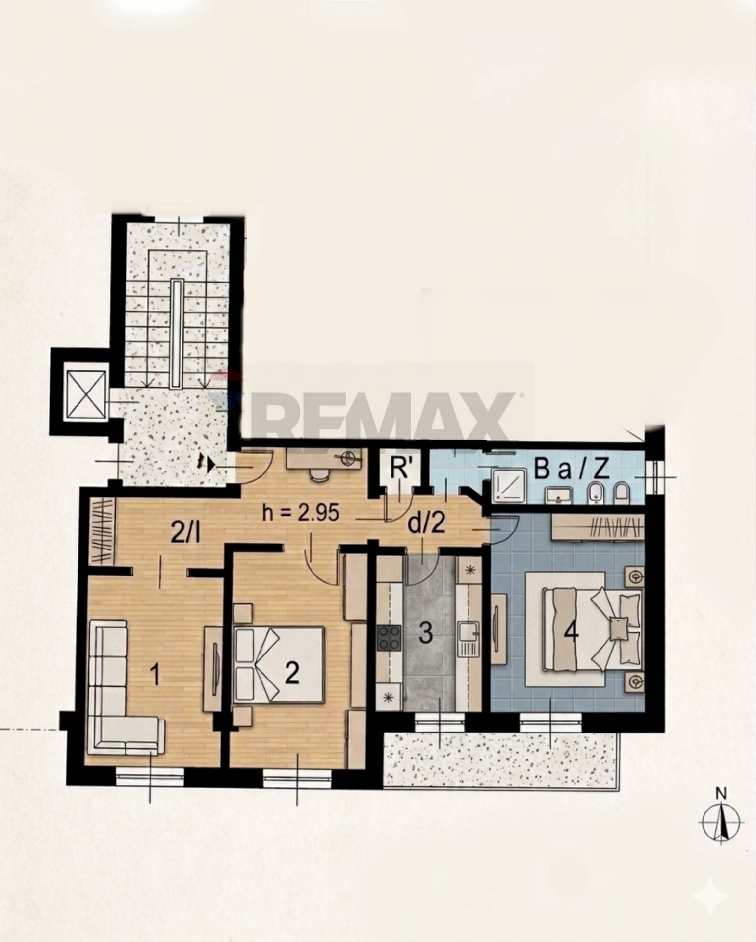 Pianta 2D - Three-room apartment Piazzale Vincenzo Cuoco
 
4, Milano - floor plans 1