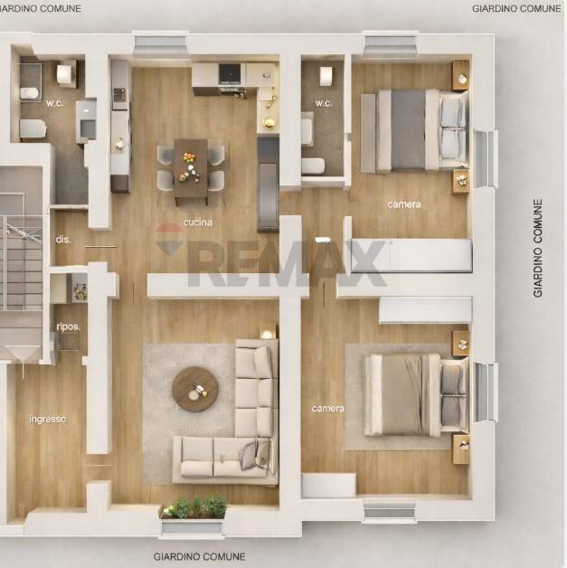 Pianta 3D - Trilocale VIA RONCAGLIA ENTRO
 
76, San Giovanni Bianco - planimetria 1