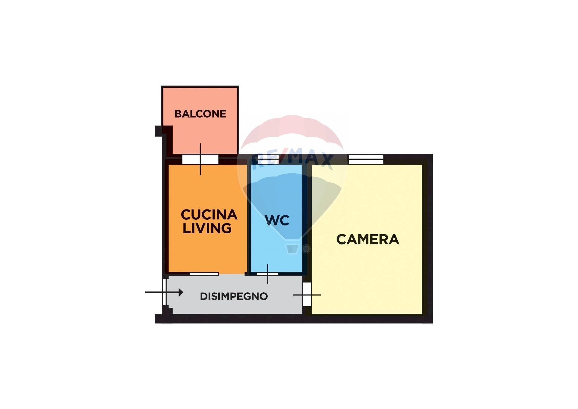 Pianta 2D - Bilocale Via Michelangelo Naccherino
 
2, Napoli - planimetria 1