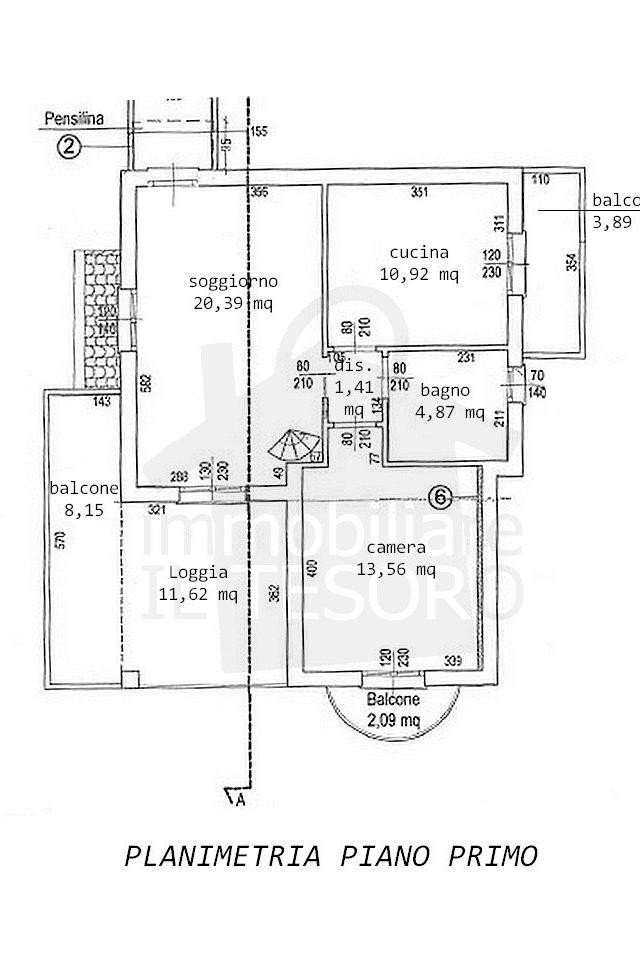 Quadrilocale via Santarcangiolese, 4718B, Poggio Torriana - planimetria 1