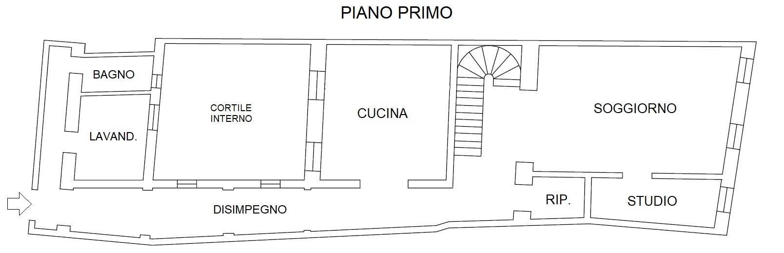 Foto 27 - Quadrilocale Corso Garibaldi, Piacenza - planimetria 1