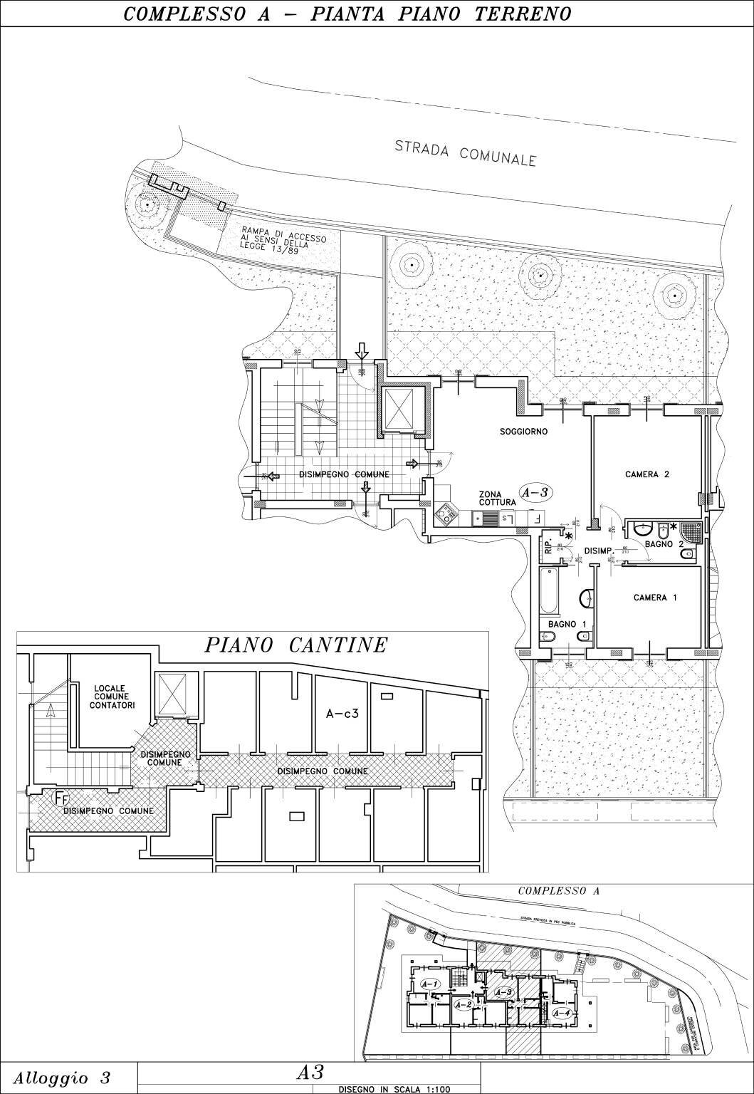 Trilocale via Ettore Fico, 9, Castiglione Torinese - planimetria 1