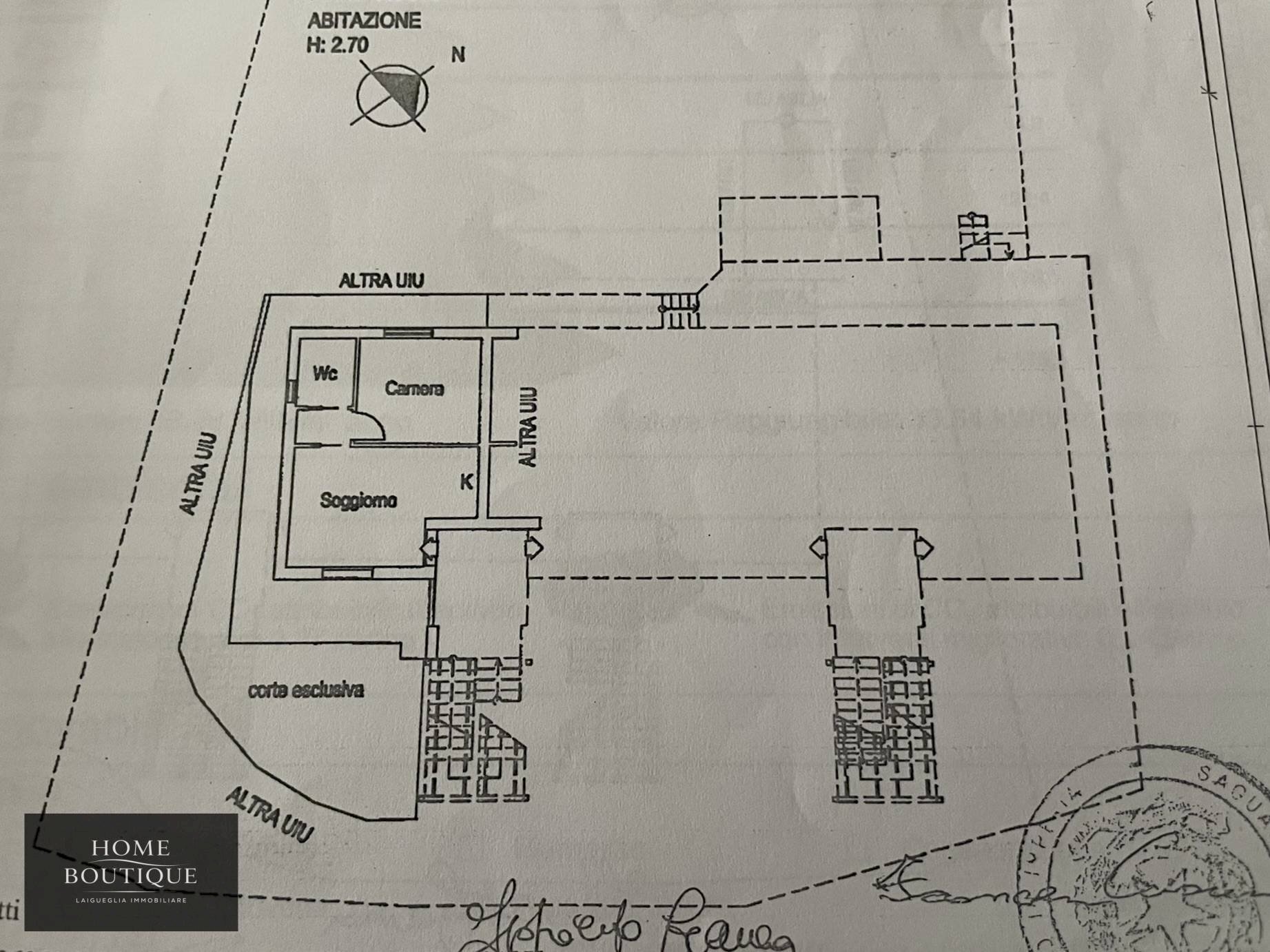 Foto 11 - Bilocale VIA ALBERTO DIVIZIA
 
72, Andora - planimetria 1