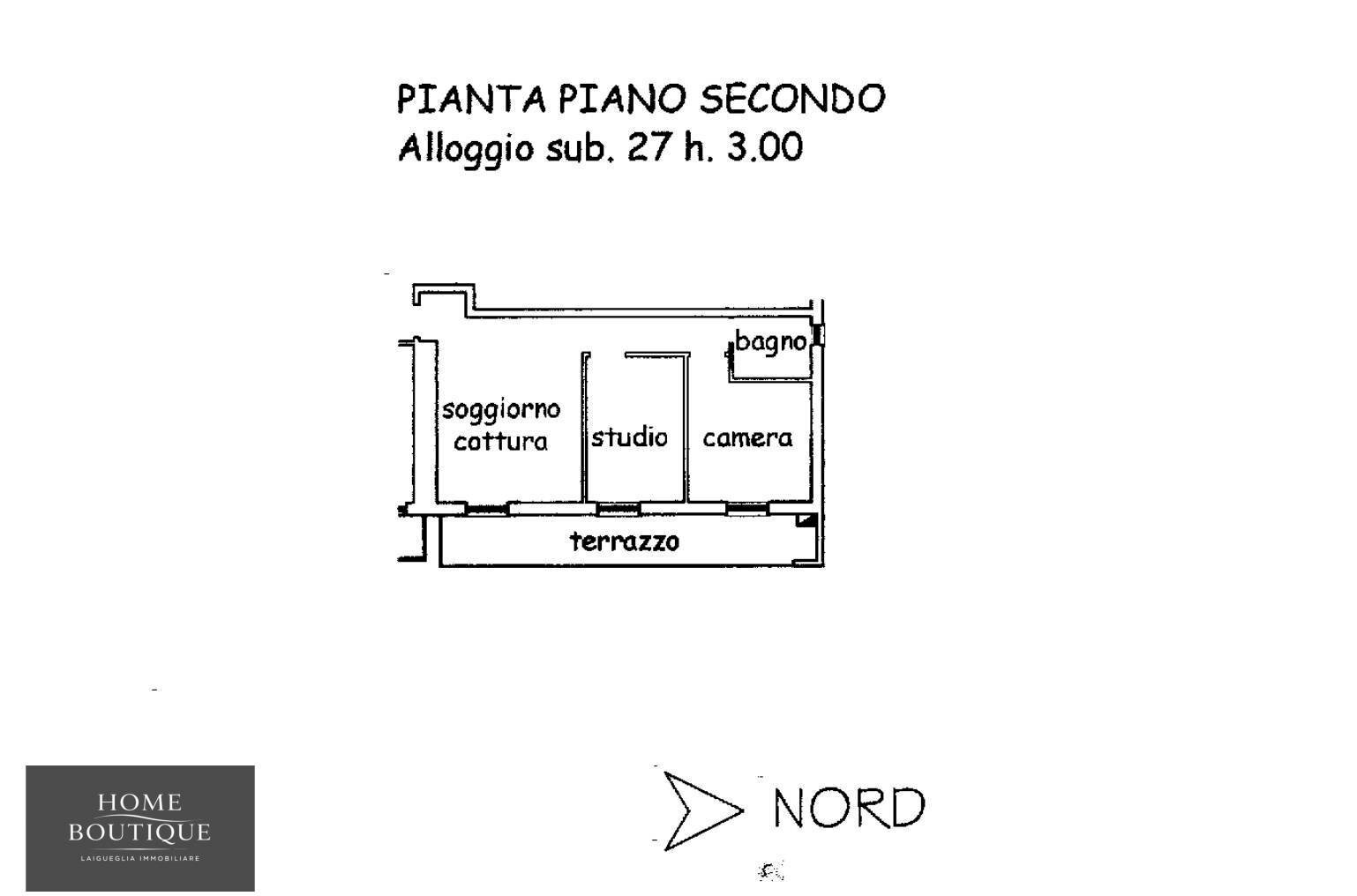 Foto 19 - Appartamento Andora - planimetria 1