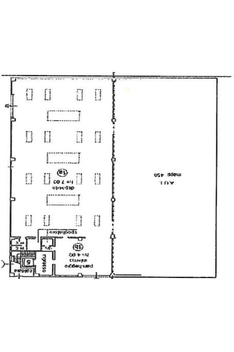 Capannone via Ticino, Nerviano - planimetria 1