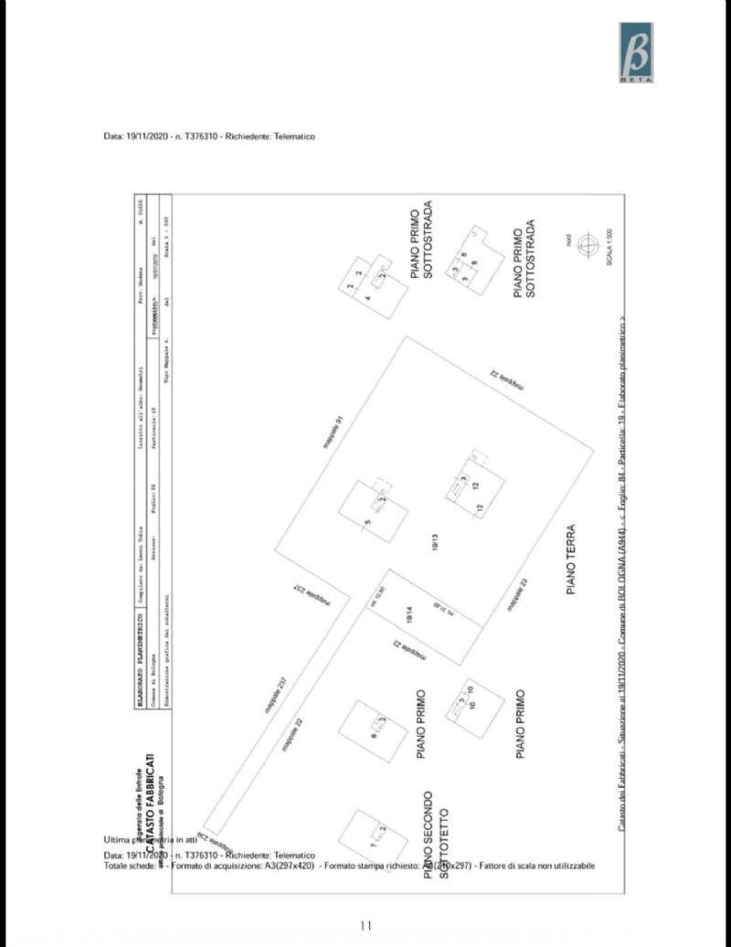 whatsapp image 2026-01-19 at 00.46.53 (1) - Office via Cadriano, Bologna (neighborhood San Donato) - floor plans 1