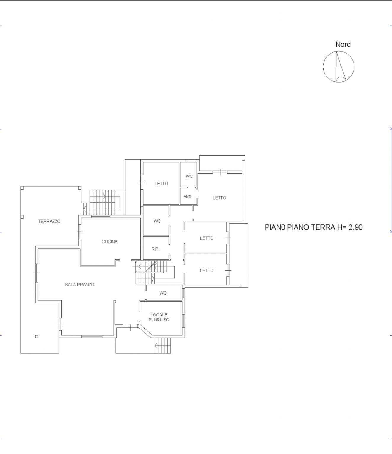 Villa via delle Maggiolate, 12, Atri - floor plans 1