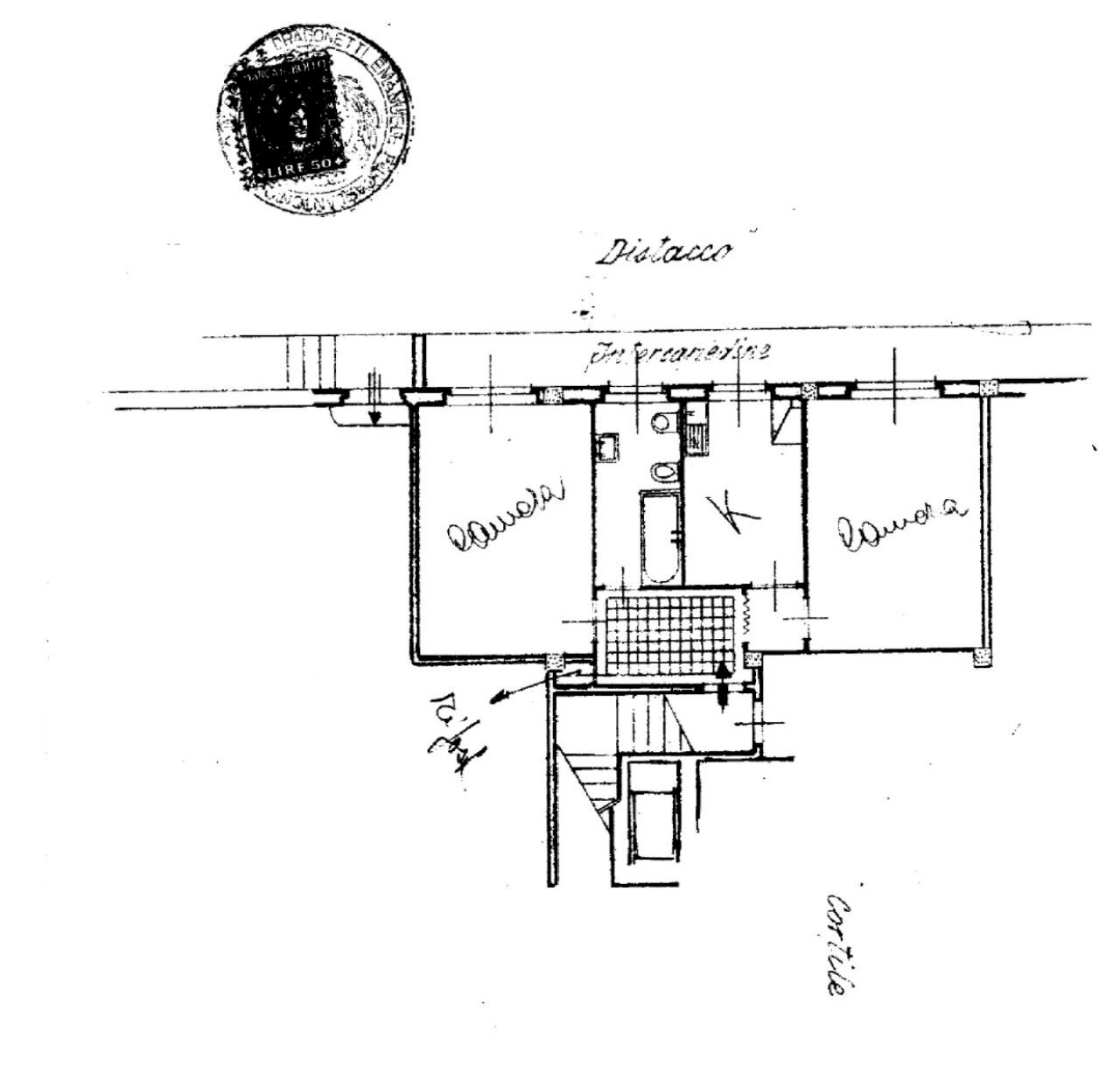 Appartamento via Genzano, 128, Roma - planimetria 1