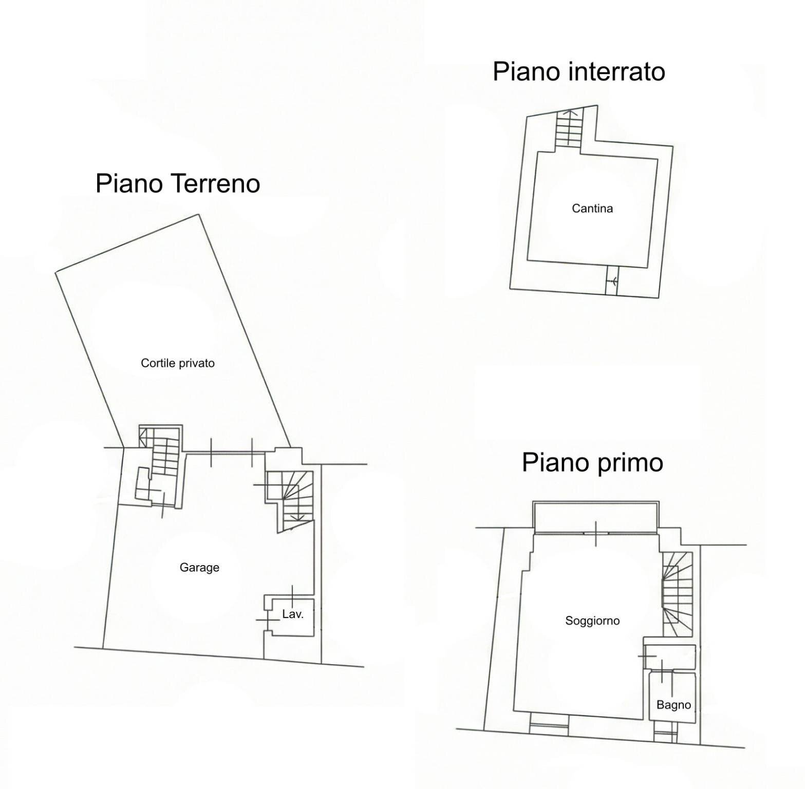 Two-room apartment via Pascarenghi, 37, Frossasco - floor plans 1