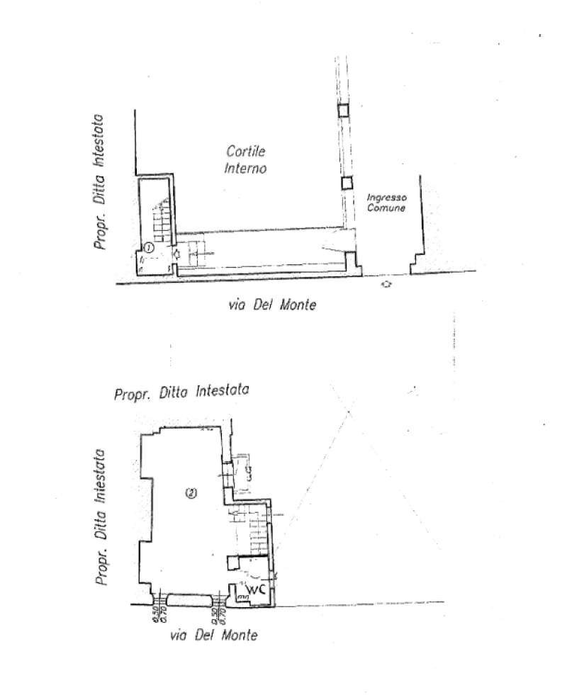 planimetria - Monolocale via Del Monte, Bologna (zona Centro Storico) - planimetria 1