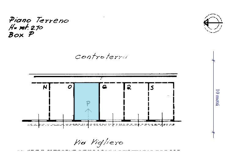 Box via Remigio Vigliero, 56, Genova (zona Sampierdarena) - planimetria 1