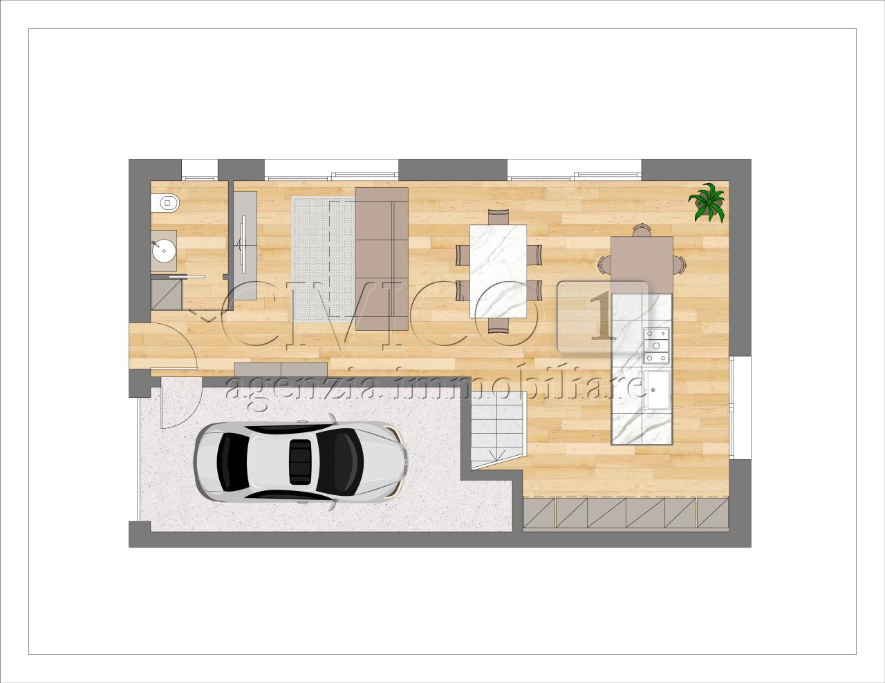 planimetria primo - Villa Via Buccia, Limena - planimetria 1