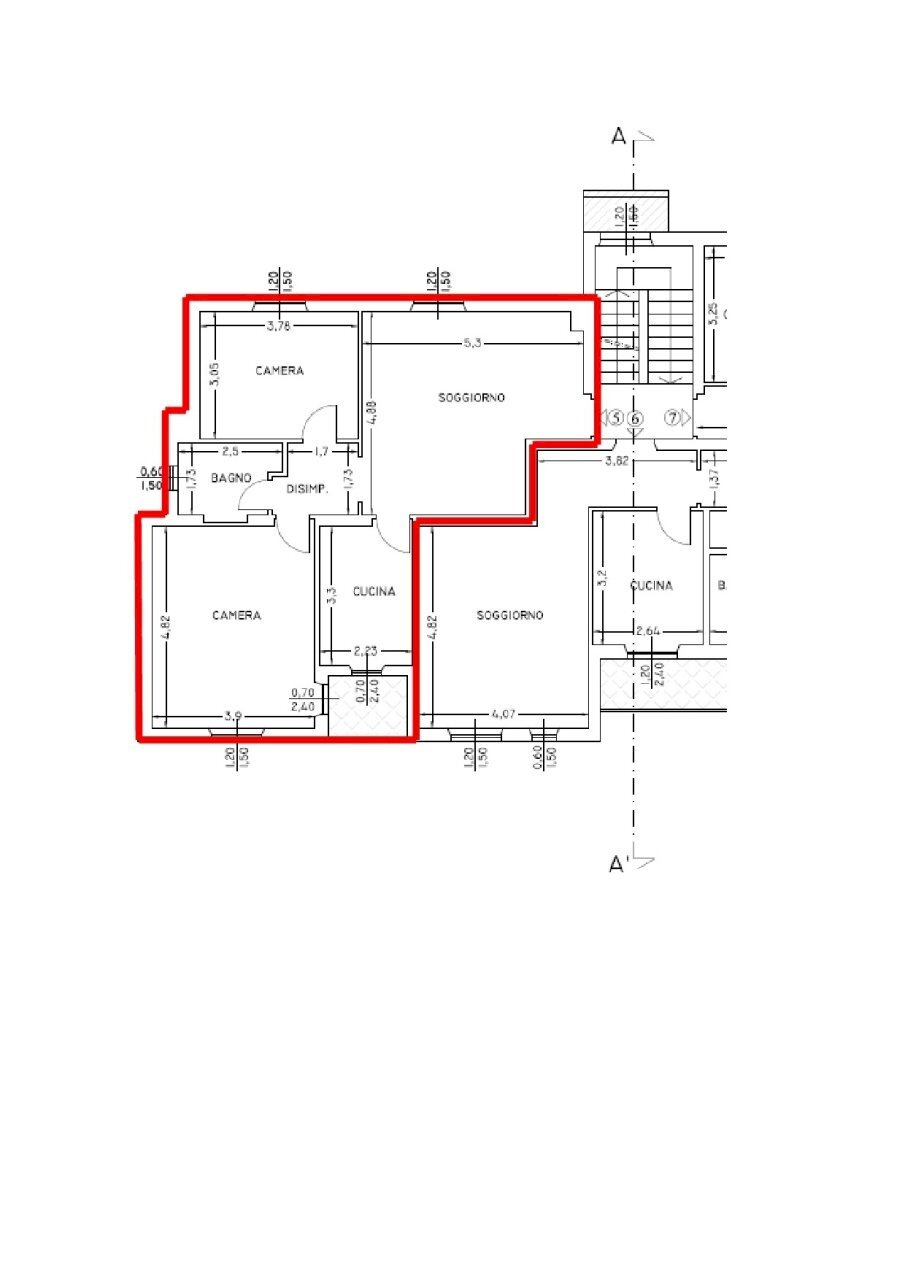 PLANIMETRIA.jpg.jpeg - Quadrilocale Via della Pace 24, Castelnuovo Magra - planimetria 1