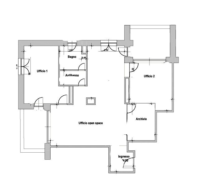 1.png - Office at auction Via alla Fiumara 7, Genova (neighborhood Sampierdarena) - floor plans 1