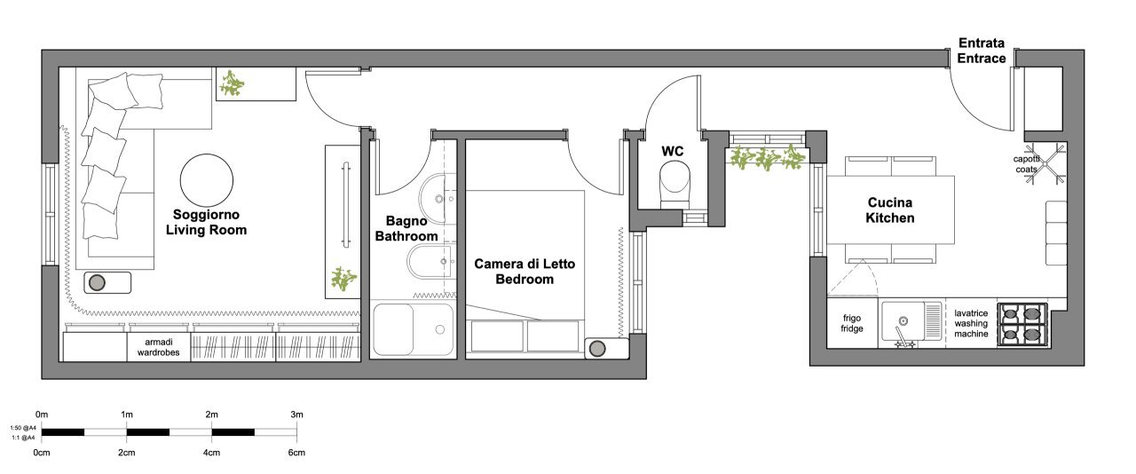 Planimetria.png - Three-room apartment Via di Santa Lucia, Firenze (neighborhood Santa Maria Novella) - floor plans 1