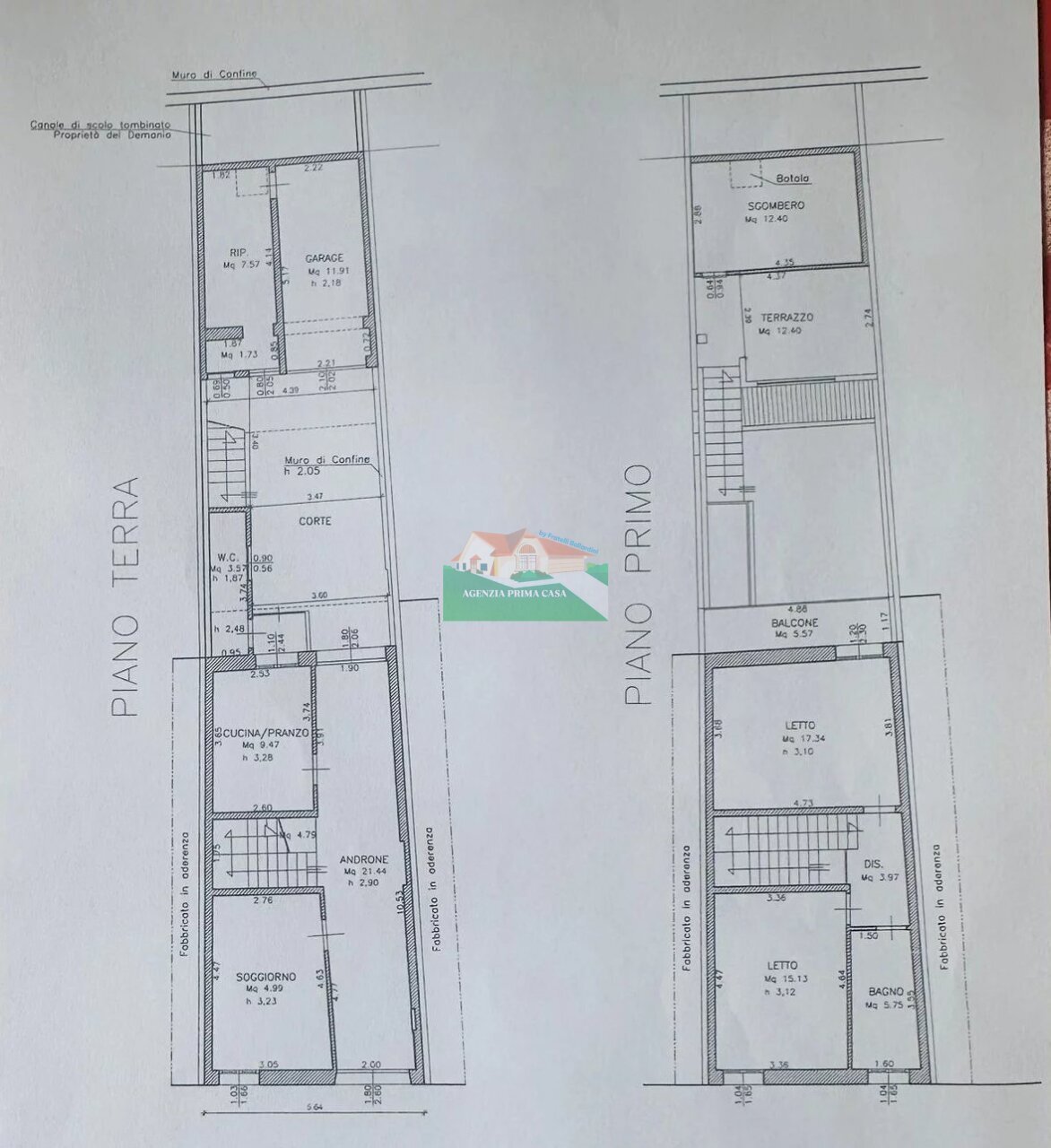 PLANIMETRIA - Villa a Schiera Via Pier Traversari, Ravenna - planimetria 1