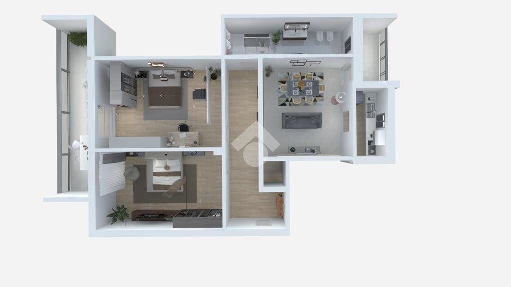 Three-room apartment Via amilcare ponchielli, Moncalieri - floor plans 1