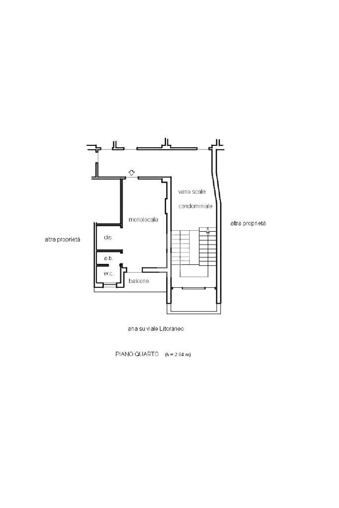 Monolocale Viale Litoranea, Sarzana - planimetria 1