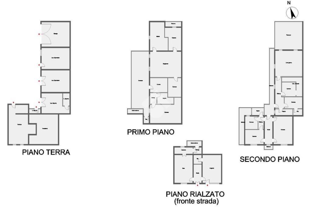 Semi-detached house Via Scotti, Costigliole d'Asti - floor plans 1