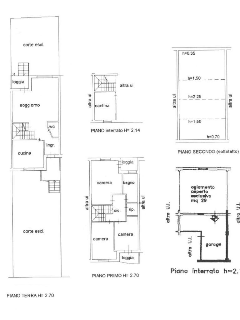Villa a Schiera Via roma, San Giovanni in Marignano - planimetria 1