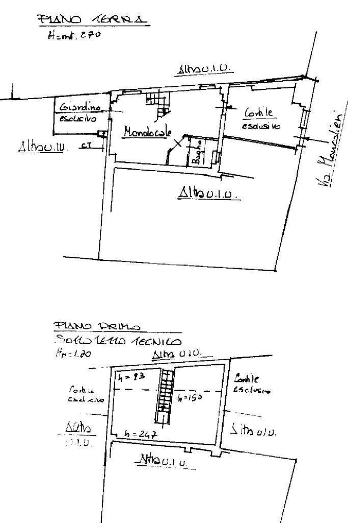 Casa semi indipendente Via Moncalieri, Grugliasco - planimetria 1