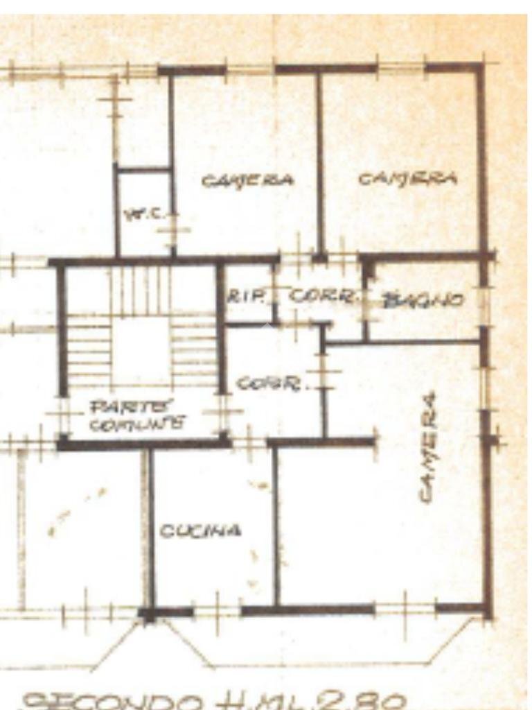 Three-room apartment Via Don Davide Albertario, Carpi - floor plans 1