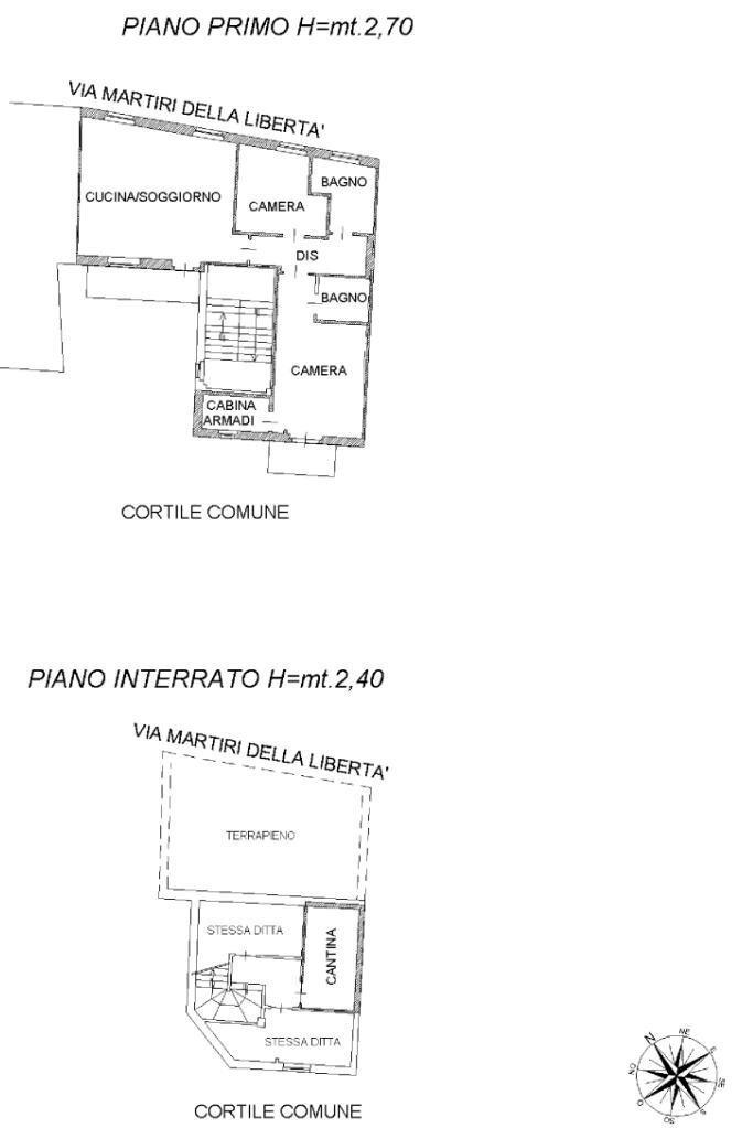 Trilocale Via martiri della liberta, Robassomero - planimetria 1