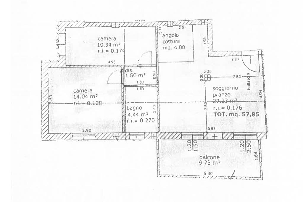Trilocale Via robert schuman, Gatteo - planimetria 1
