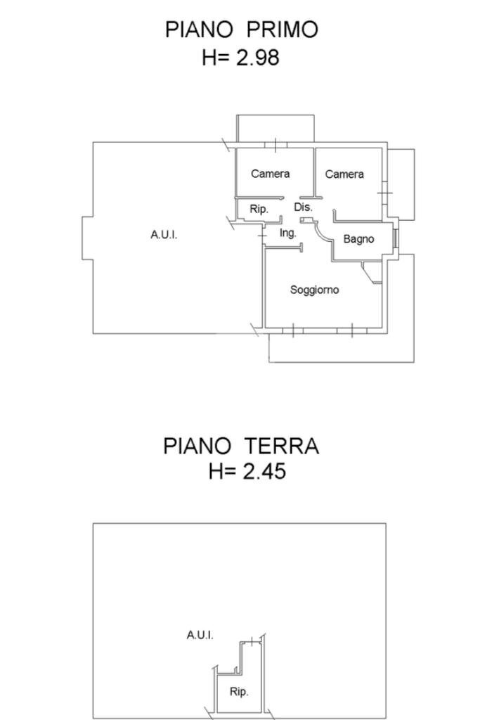 Three-room apartment Via Antonio Pacinotti, Misano Adriatico - floor plans 1
