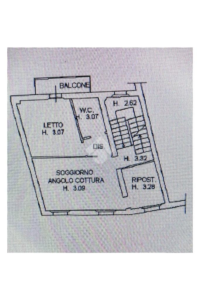 Bilocale Via Mulini, Cesena - planimetria 1