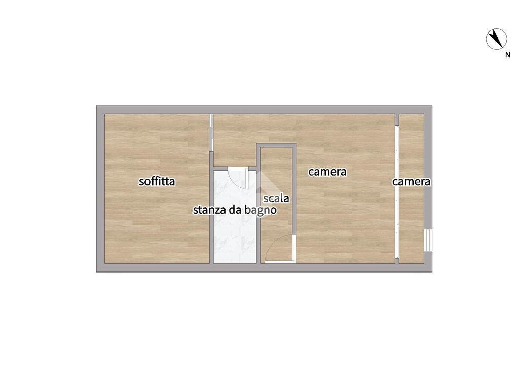 Trilocale Via Mari, Reggio nell'Emilia - planimetria 1