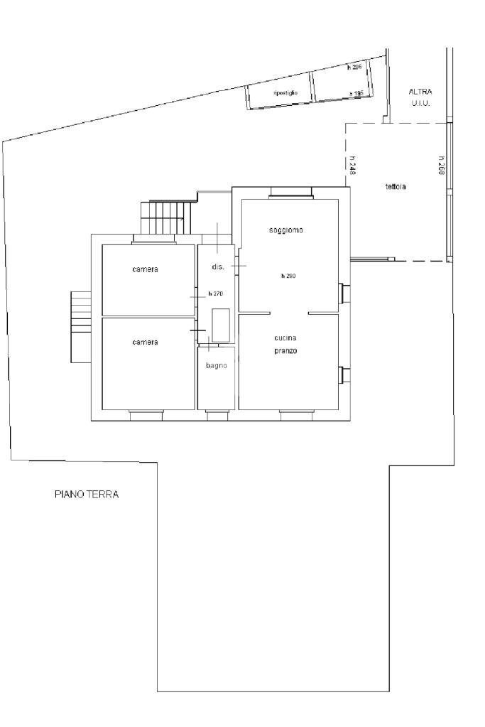 Villa Strada Provinciale Busseto, Fontevivo - floor plans 1