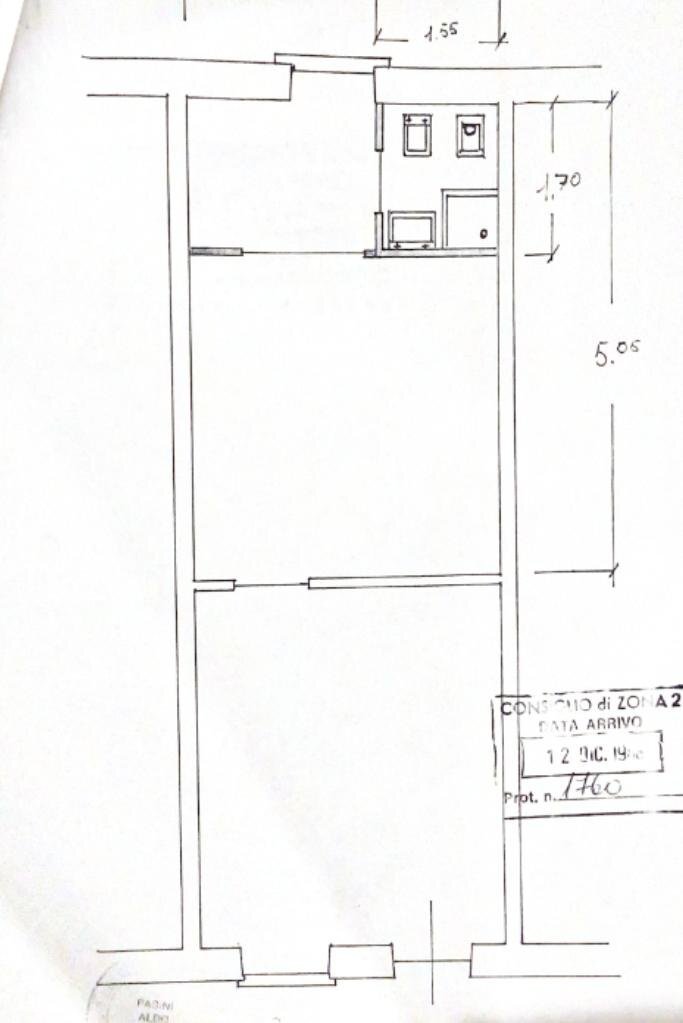 Bilocale Via Pietro Maroncelli, Milano - planimetria 1