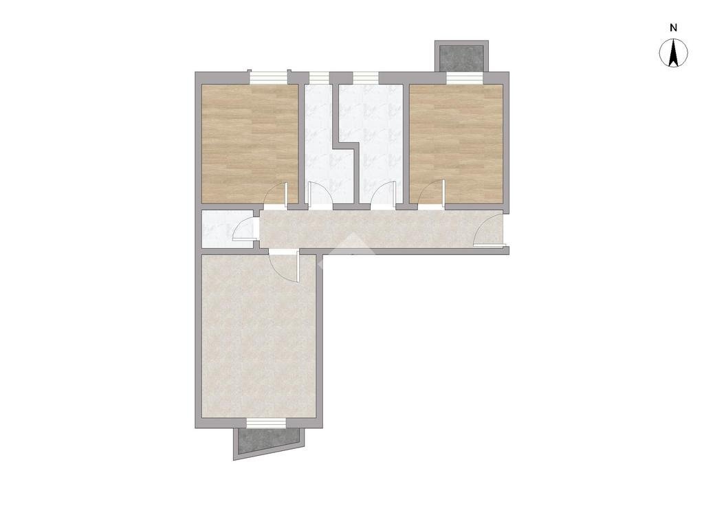 Trilocale Via Pianell, Milano (zona Bicocca) - planimetria 1