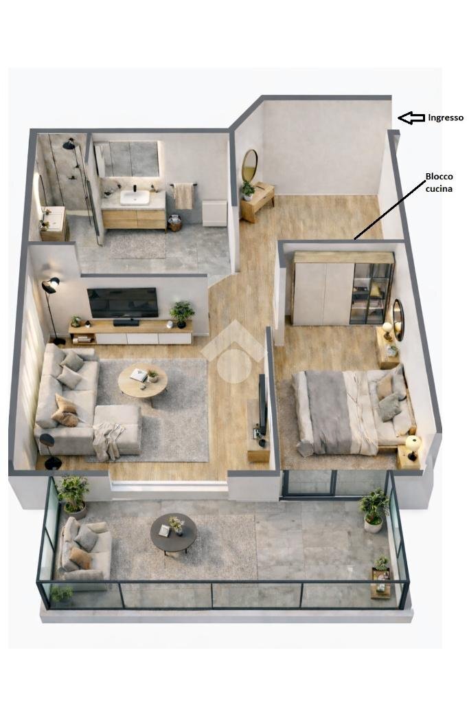 Bilocale Via giuseppe frua, Milano (zona Washington) - planimetria 1