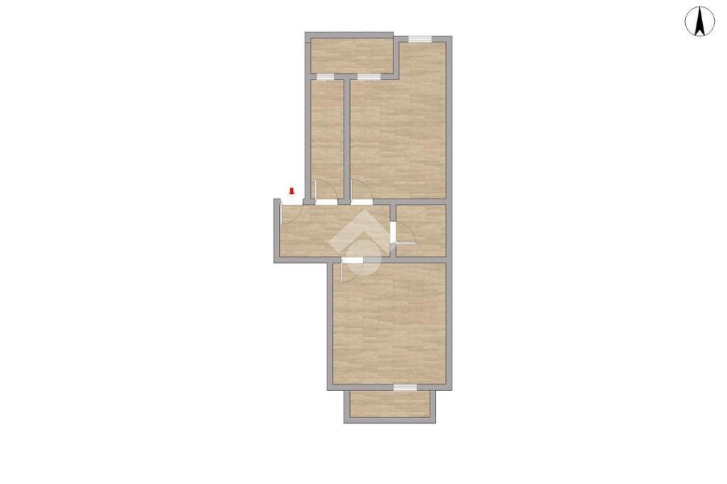 Bilocale Via Gino Lisa, Torino (zona Borgo Vittoria) - planimetria 1