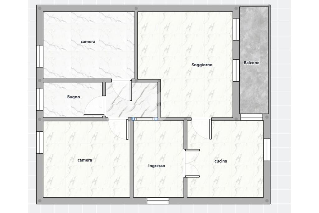 Trilocale Via Achille Ratti, Rho - planimetria 1