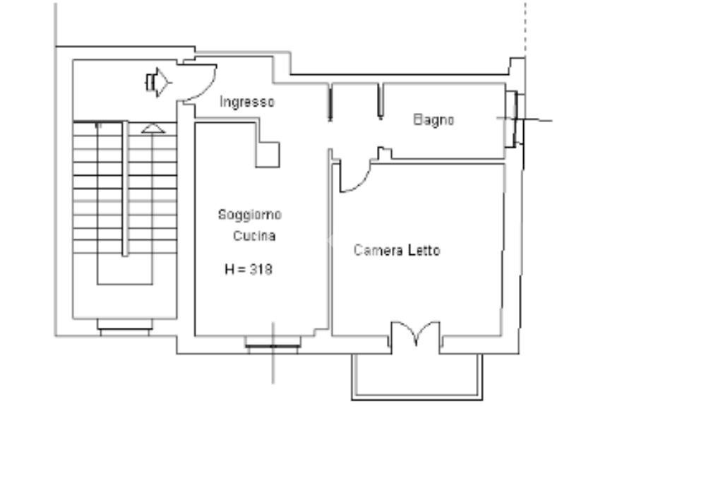 Bilocale Via Madonnetta, Savigliano - planimetria 1