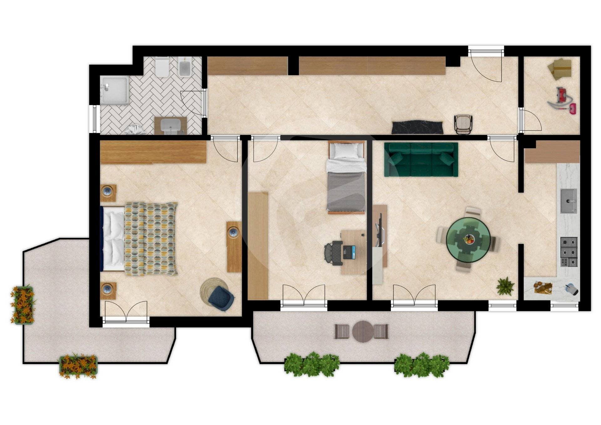 Foto 14 - Trilocale via maiolo
 
11, Alassio - planimetria 1