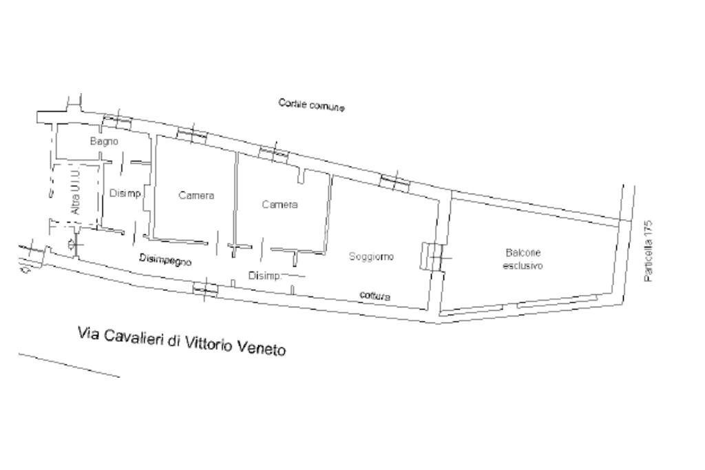 Semi-detached house Via Cavalieri Di Vittorio Veneto, Avigliana - floor plans 1