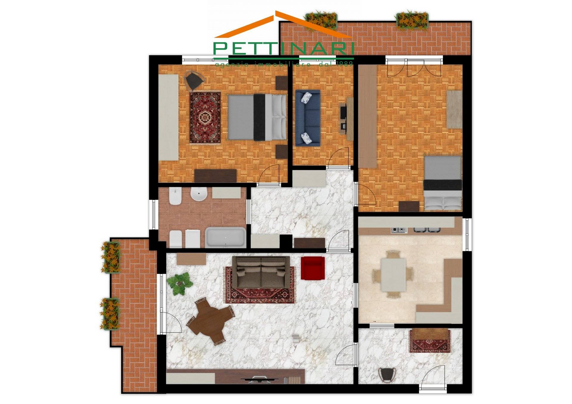 Foto 2 - Appartamento viale kennedy, Recanati - planimetria 1