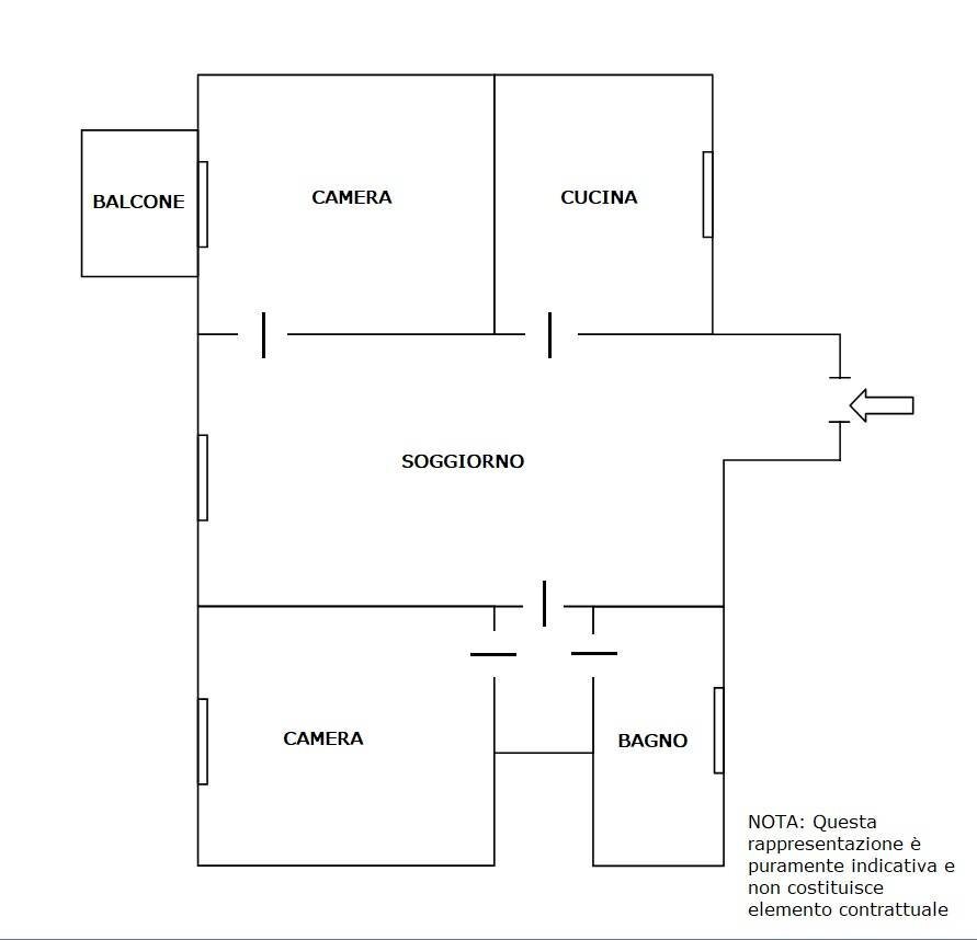 Foto 25 - Three-room apartment Via San Mamete
 
51, Milano - floor plans 1