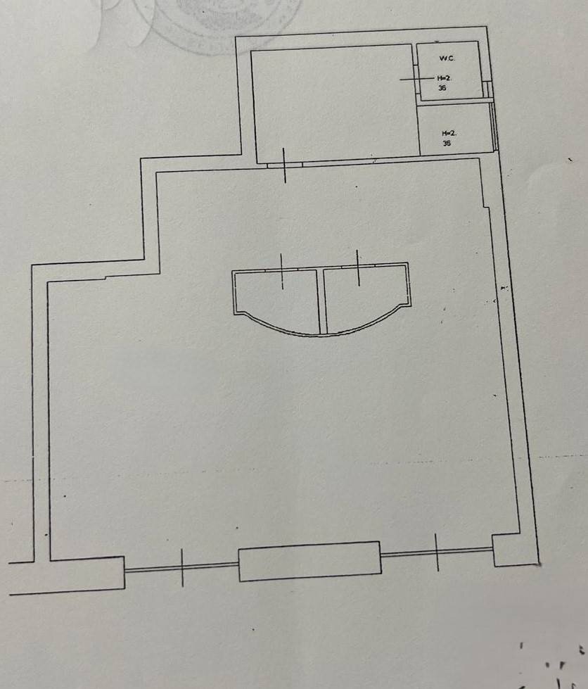 Foto 9 - Negozio Via Bartolo Longo, Napoli - planimetria 1