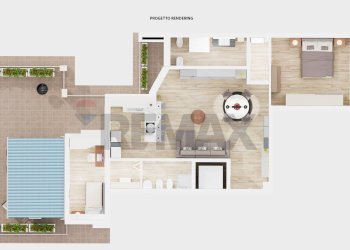 Pianta 3D - Trilocale Via Guglielmo Silva
 
43, Milano - foto 31