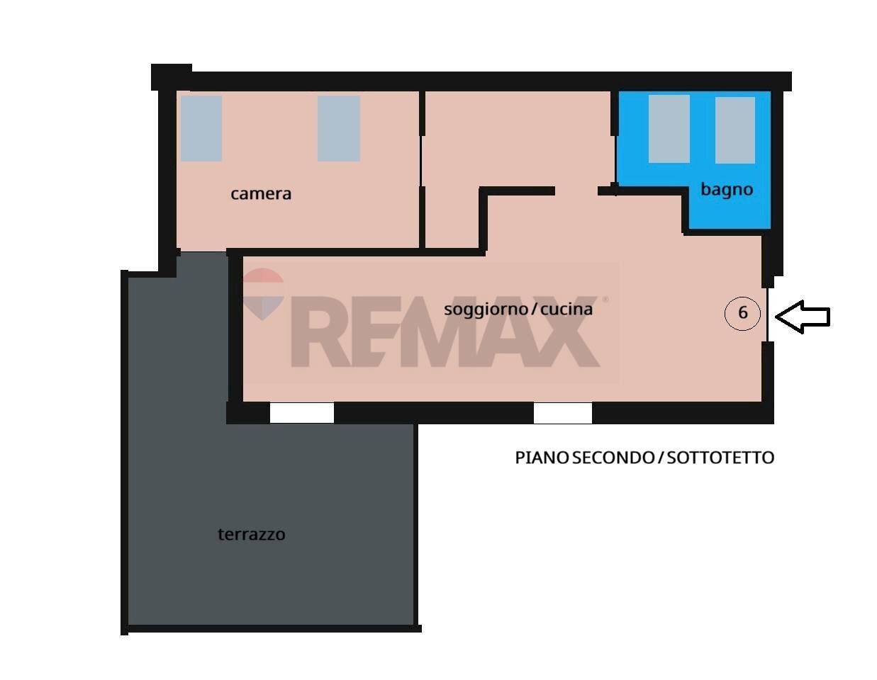 Pianta 2D - Bilocale Via Carlo Porta, Bovisio-Masciago - planimetria 1
