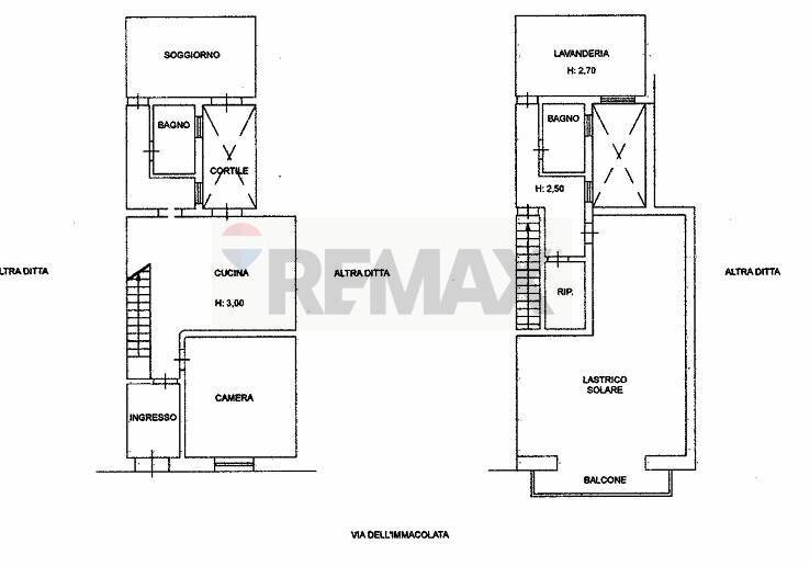 Pianta 2D - Casa indipendente Via dell'immacolata
 
55, Priolo Gargallo - planimetria 1