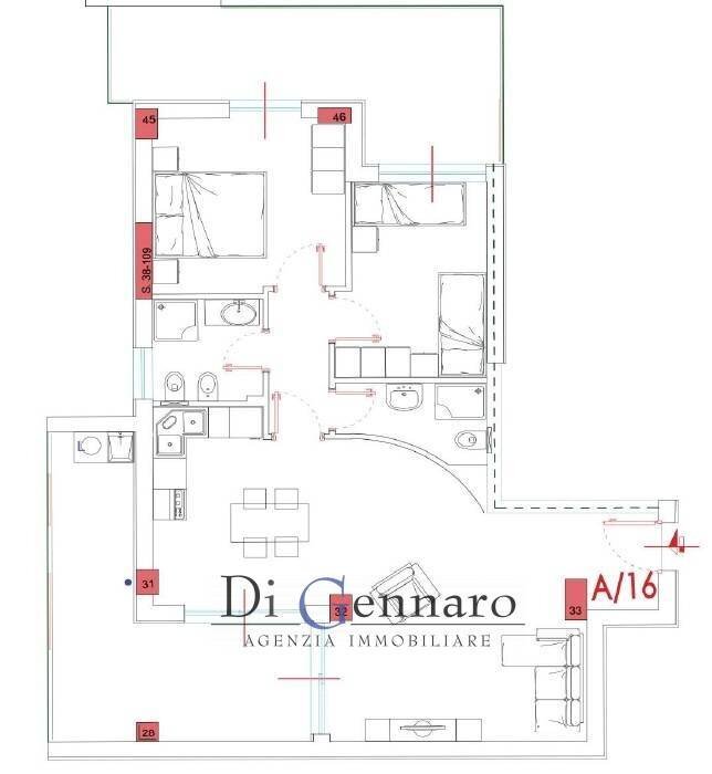Foto 29 - Three-room apartment via Leonardo da Vinci, Tortoreto - floor plans 1