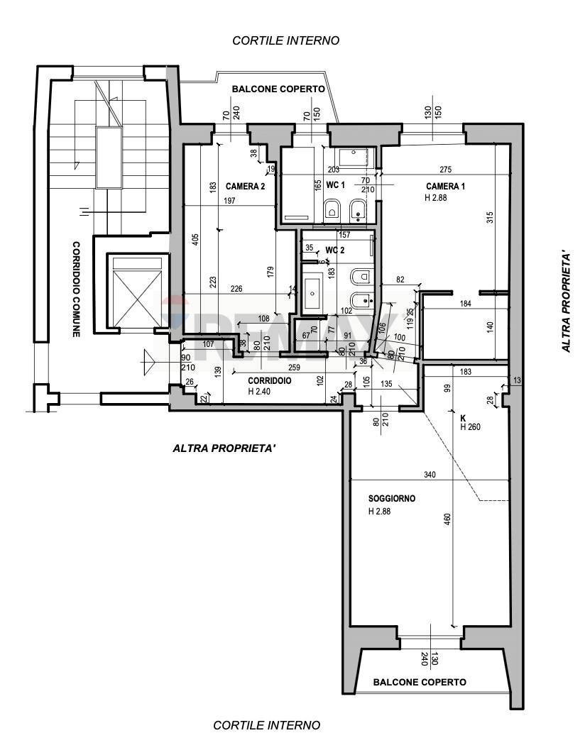Pianta 2D - Three-room apartment Via Doberdo'
 
22, Milano - floor plans 1