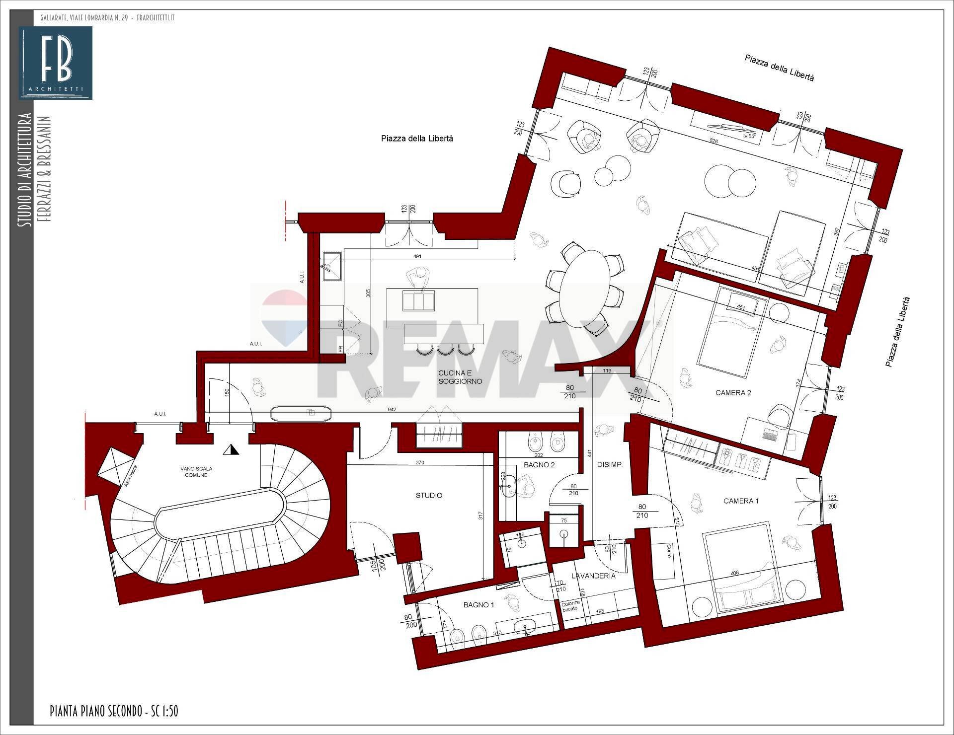 Pianta 2D - Appartamento via verdi
 
1, Gallarate - planimetria 1