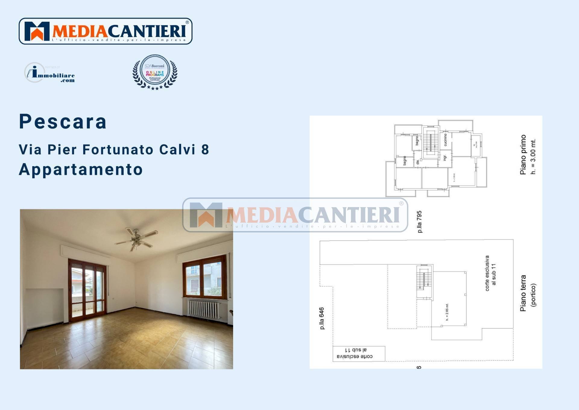 Foto 39 - Appartamento Via Pier Fortunato Calvi
 
8, Pescara - planimetria 1